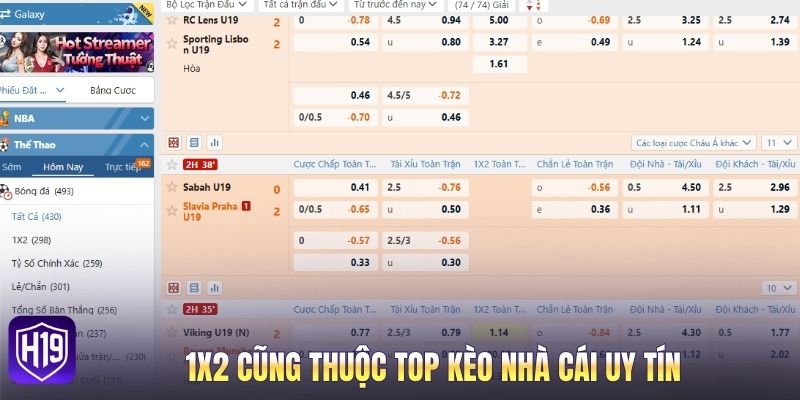 1x2 cũng thuộc top kèo nhà cái uy tín