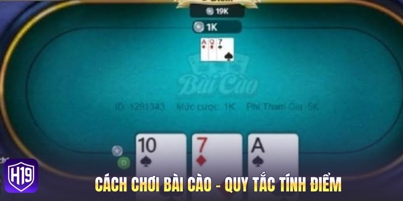 Cách chơi Bài Cào - quy tắc tính điểm tại nhà cái