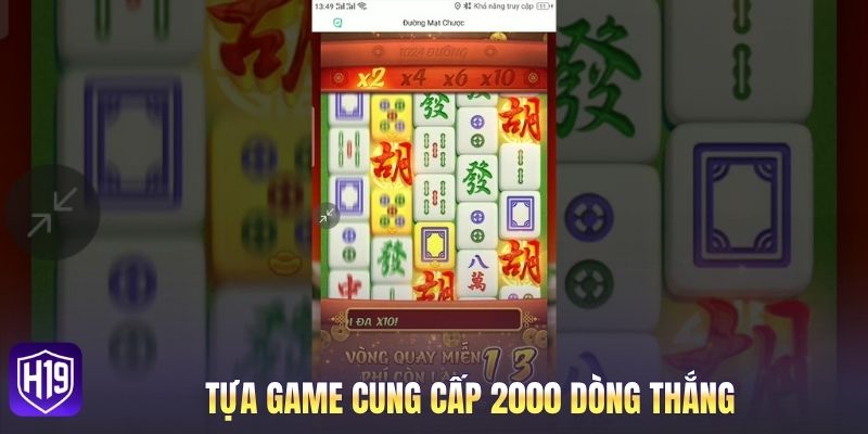 Tựa game cung cấp 2000 dòng thắng